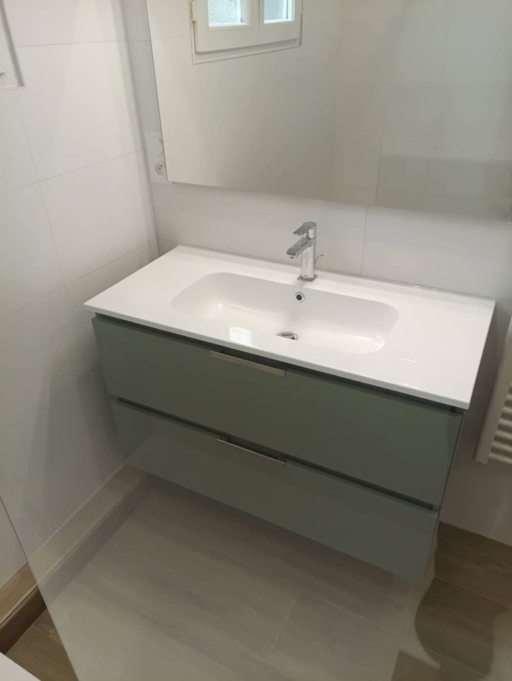 Pose lavabo